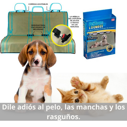 FUNDA CUBRE ASIENTO DE AUTO PARA MASCOTAS